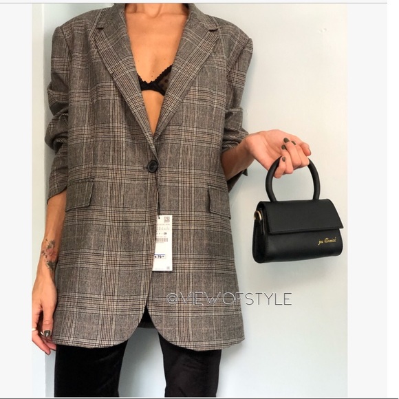Zara plaid single button blazer 🍂 - Picture 6 of 16